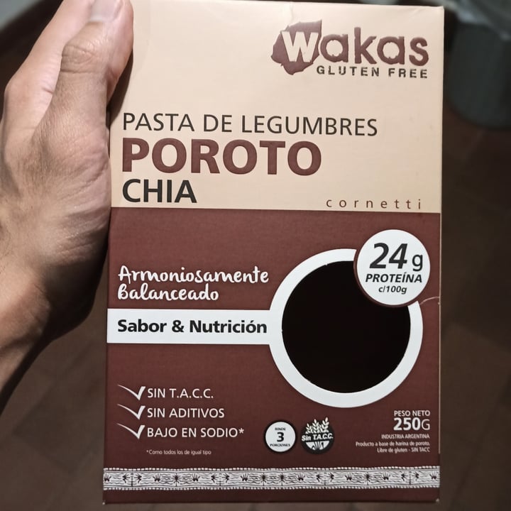 photo of Wakas Pasta de Legumbres Poroto y Chia shared by @batimaez on  06 Nov 2020 - review