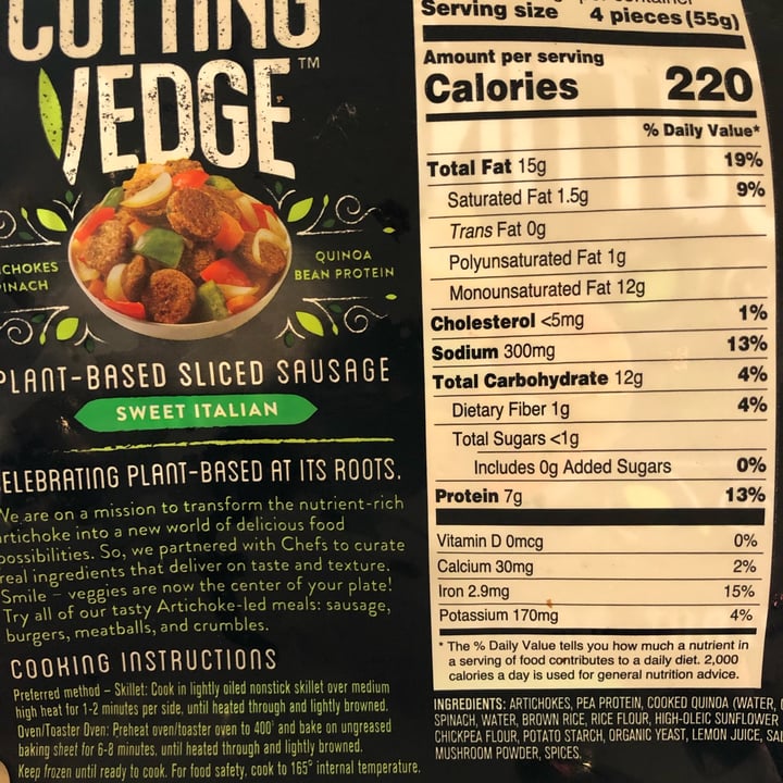 review photo of Reese Plant-Based Sliced Sausage (Sweet Italian) shared by @cumberlandplateaupam on 08 Oct 2022 - review