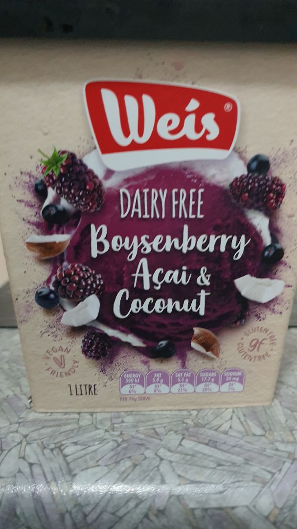 photo of Weis Dairy Free Boysenberry, Açaí and Coconut shared by @arijit on  19 Apr 2020 - review