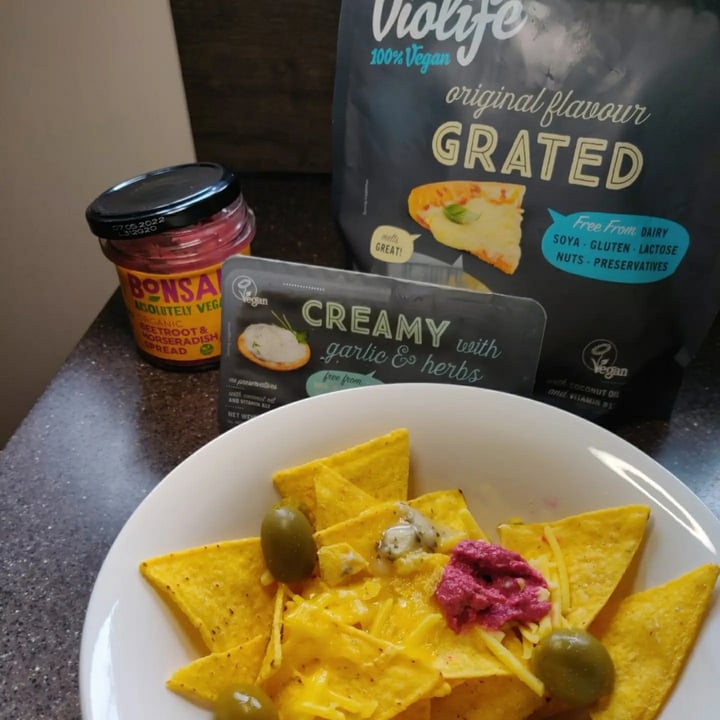 review photo of Violife Cream Cheese Garlic & Herbs shared by @prathyushacfa18 on 24 Jul 2021 - review