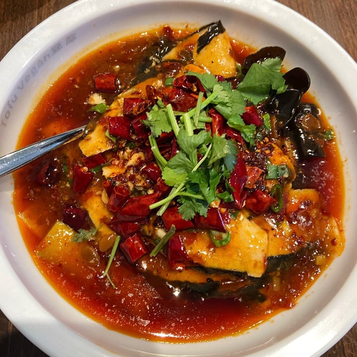 photo of Tofu Vegan Sliced ‘fish’ in sizzling chilli oil shared by @alacoque on  12 Dec 2021 - review