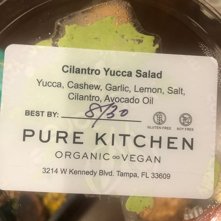 photo of Pure Kitchen - Vegan Restaurant Cilantro Yucca Salad shared by @manuelaw on  26 Aug 2021 - review