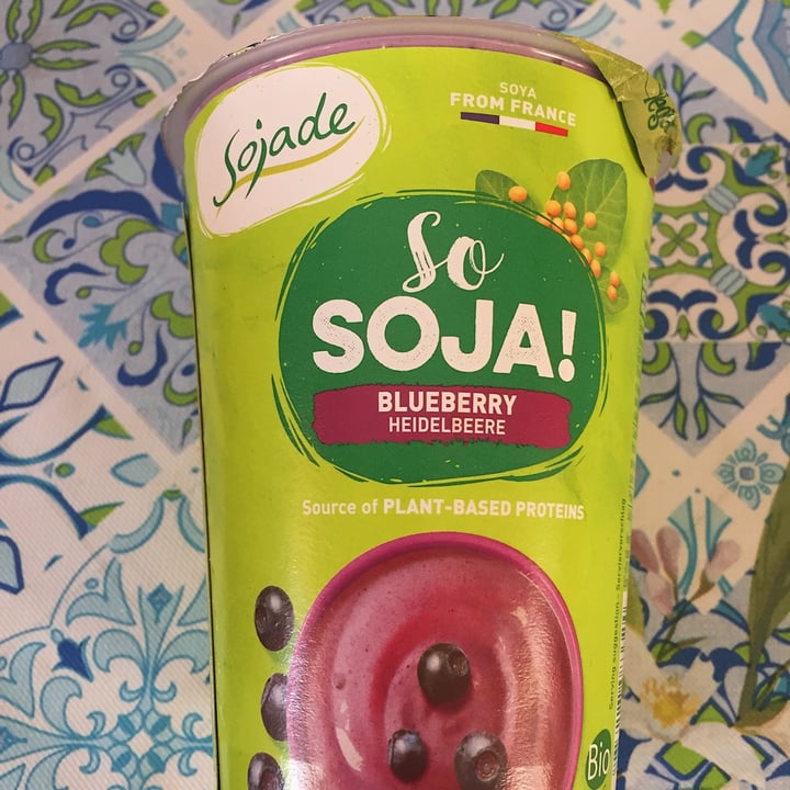 photo of Sojade So Soja! Blueberry - Heidelbeere Soya Yogurt alternative 400g shared by @vegali99 on  21 Oct 2020 - review