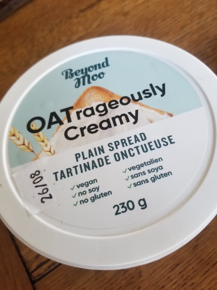 photo of Beyond Moo OATrageously Creamy Plain Spread shared by @darjay on  24 Aug 2021 - review
