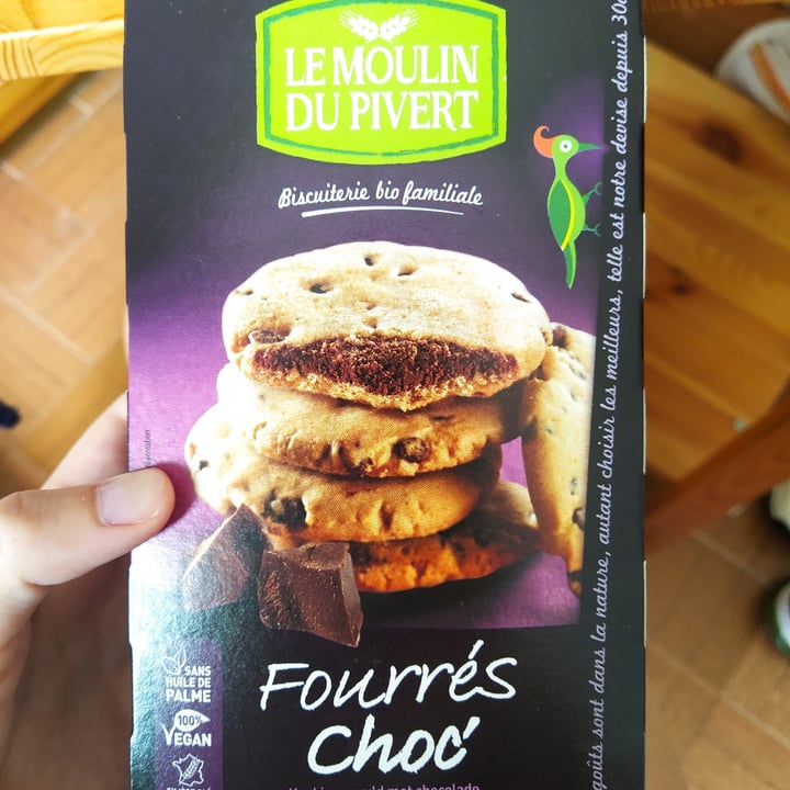 photo of Le Moulin Du Pivert Biscotti ripieni al cioccolato - Fourrés Choc' shared by @lidiaaguilar on  05 Jul 2021 - review