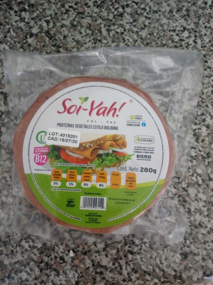 review photo of Alimentos Colpac Proteínas Vegetales Estilo Bologna shared by @llinas on 22 Mar 2020 - review