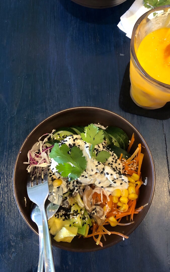 review photo of He'enalu Cafe And Resto Mushroom poke bowl shared by @rainadila on 07 Nov 2018 - review