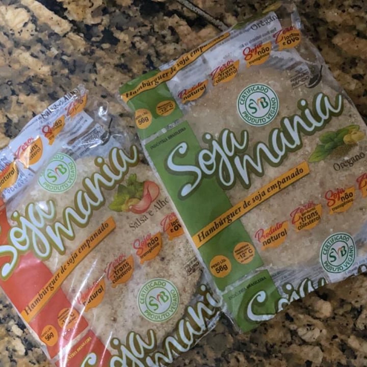 photo of Soja Mania Hamburguer de Soja empanado Salsa e Alho shared by @brunatrento on  23 Jul 2021 - review