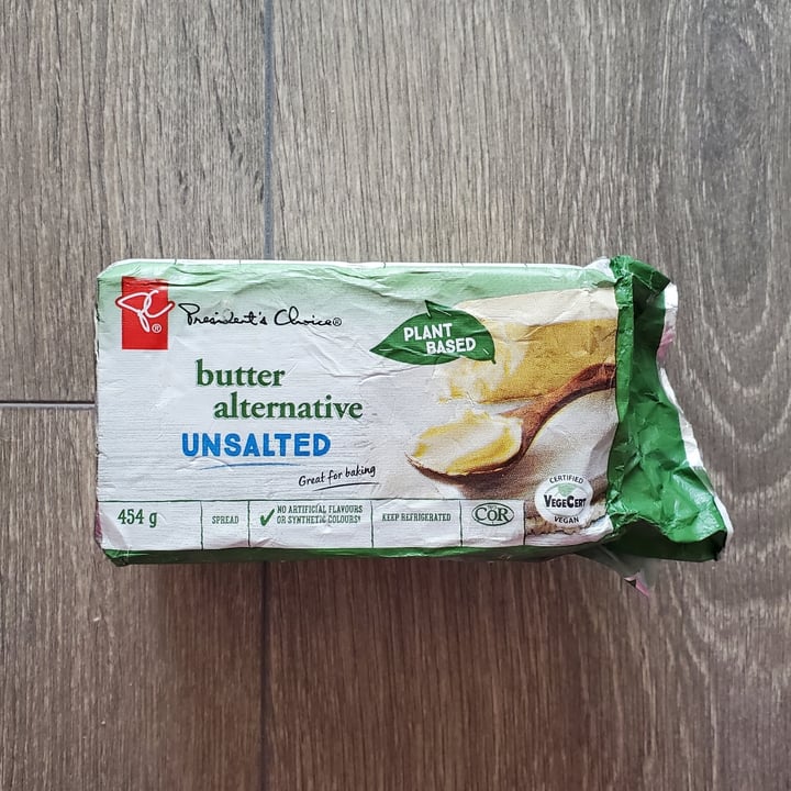 photo of President's Choice Butter Alternative Unsalted shared by @eveirl on  01 Dec 2021 - review