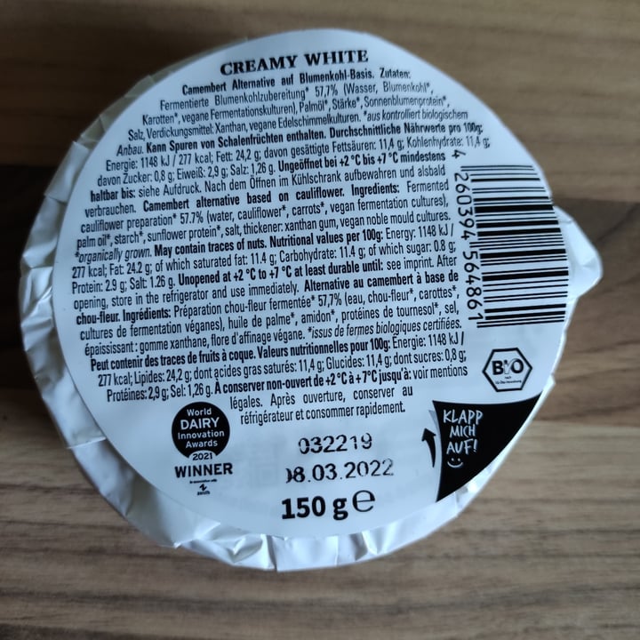 photo of Dr. Mannah's Dr. Mannah’s Creamy white shared by @veganzelle on  18 Feb 2022 - review
