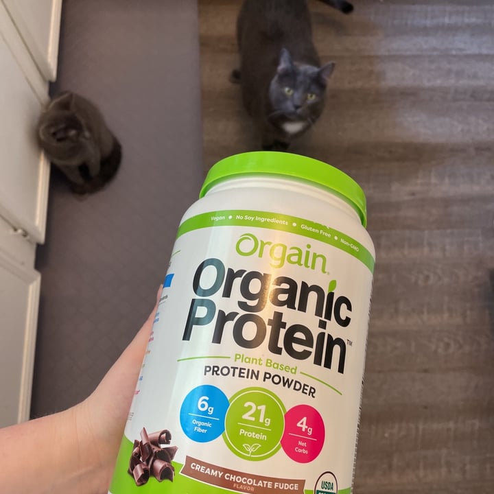 review photo of Orgain Organic Plant Based Protein Powder Creamy Chocolate Fudge shared by @tcfoster on 23 Jul 2021 - review