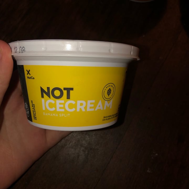 photo of NotCo Not Icecream Banana Split shared by @lectoravegan on  29 Jan 2021 - review