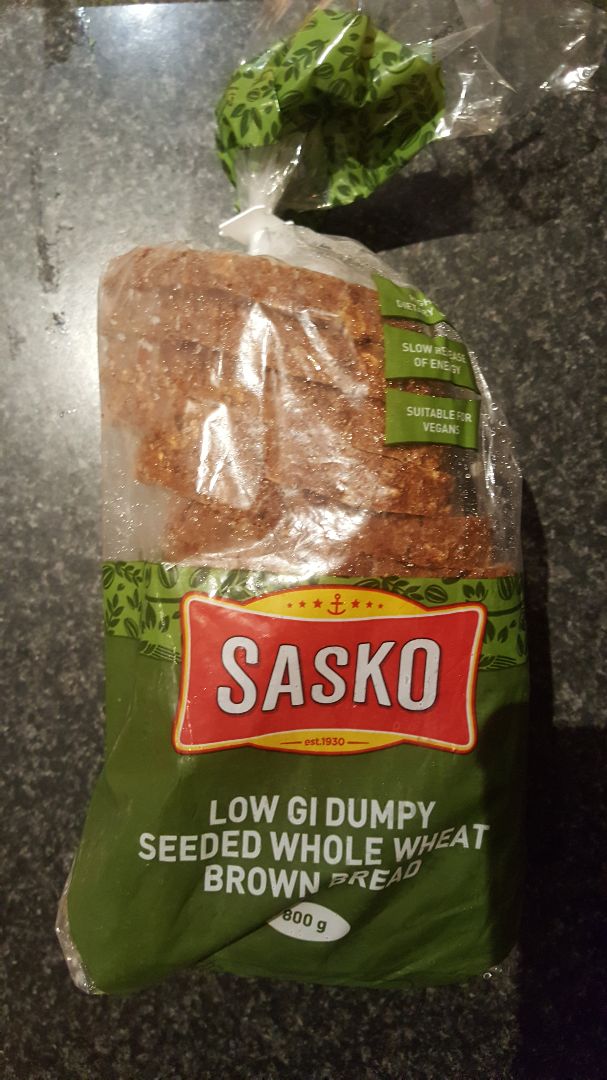 photo of Sasko Low GI Dumpy Seeded Wholewheat Brown Bread shared by @chloekingdom on  20 Jul 2019 - review