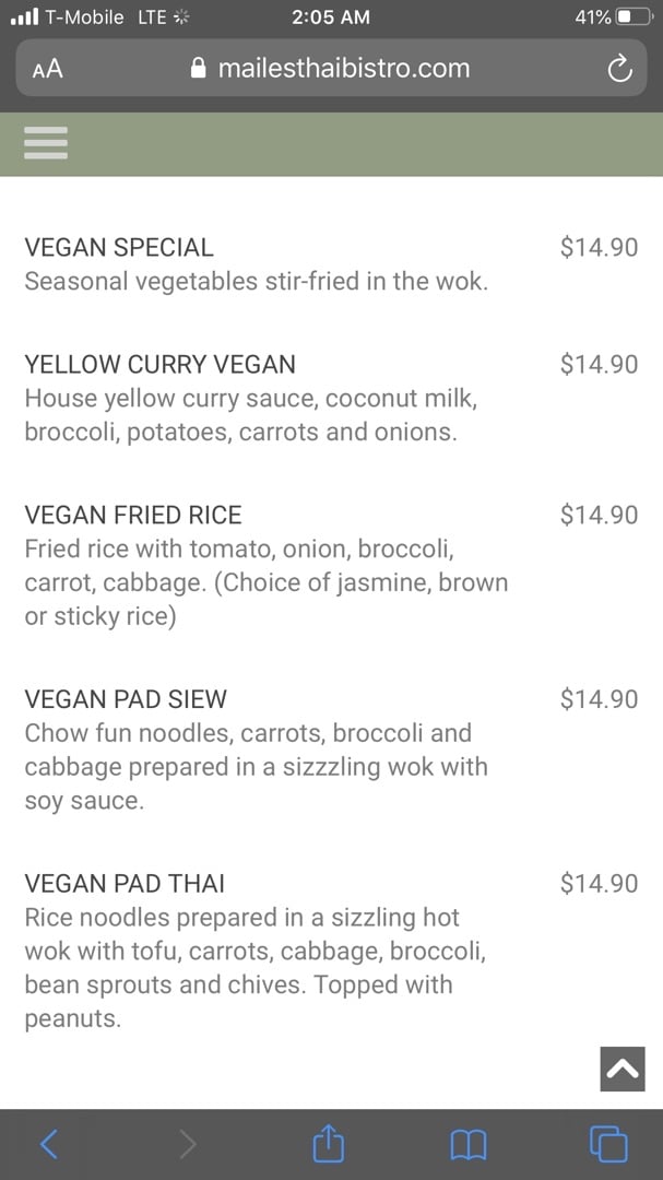 review photo of Maile’s Thai Vegan Evil Princess (Pad Ped) shared by @poisonsuemac on 07 Mar 2020 - review