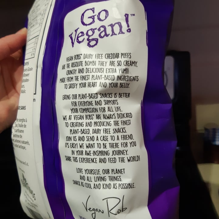 photo of Vegan Rob's Cheddar Puffs shared by @hbchic on  20 Feb 2021 - review