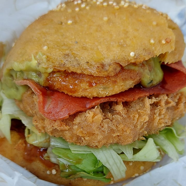 review photo of THUNDER VEGAN FOOD BBQ “pollo” shared by @gailgens on 06 May 2021 - review