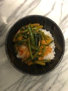 photo of Trader Joe's Vegetable Panang Curry with Jasmine Rice shared by @tamiapple on  03 Dec 2019 - review