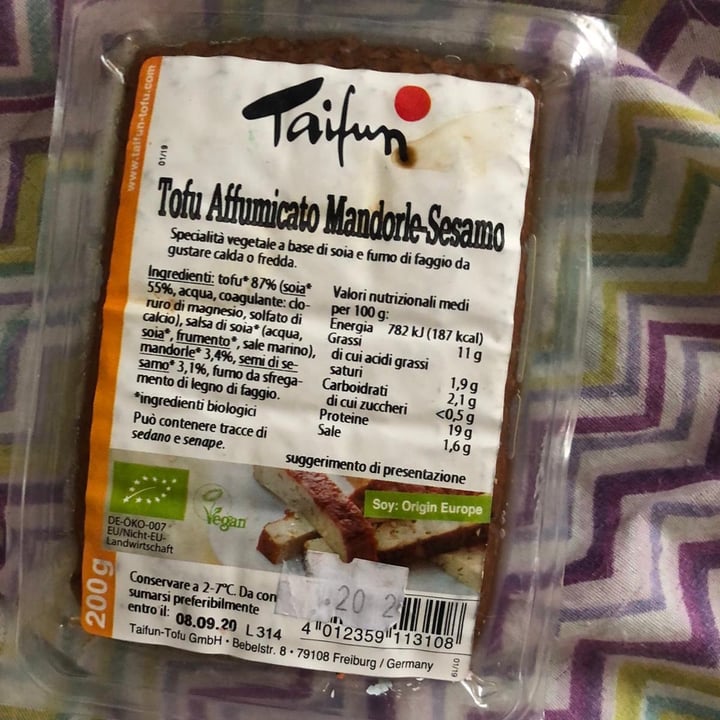 review photo of Taifun Tofu affumicato mandorle sesamo shared by @nidra777 on 27 Aug 2020 - review