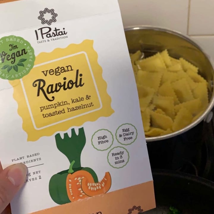 photo of Pastai Vegan Ravioli Vegan ravioli and pesto sauce shared by @jemmaveggie on  16 Apr 2021 - review