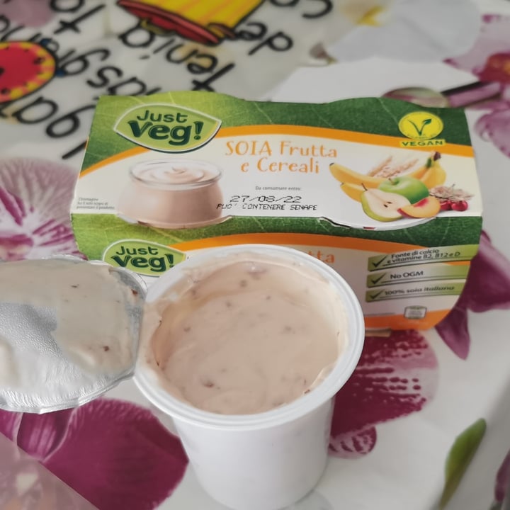 photo of Just Veg! (ALDI Italy) Yogurt soia frutta e cereali shared by @eglesplendente on  31 Jul 2022 - review