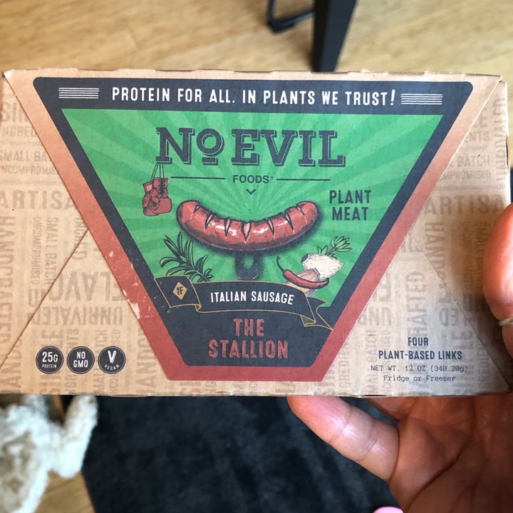 review photo of No Evil Foods Italian sausage shared by @stacey0571 on 03 Jul 2021 - review