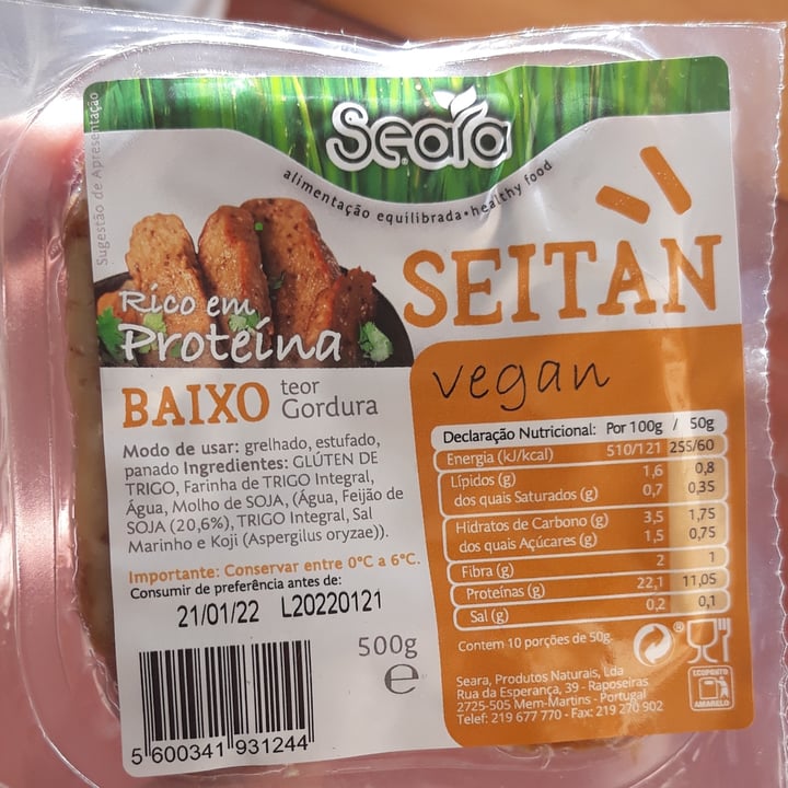 photo of Seara Seitan shared by @bernardorebelo on  01 Jan 2022 - review