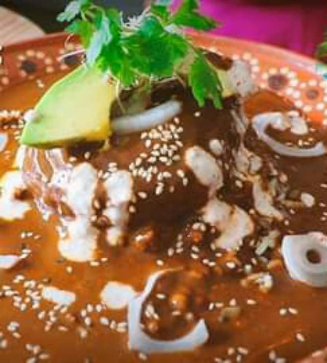 Photo of the dish “Mole Oaxaqueño Con Portobello”