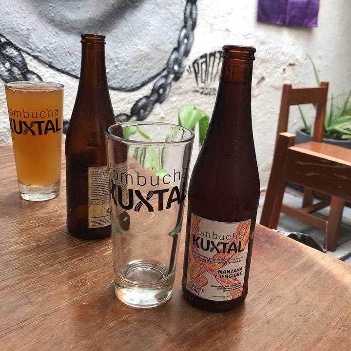 photo of kuxtal kombucha kombucha manzana gengibre shared by @silvialaveg on  17 Aug 2022 - review