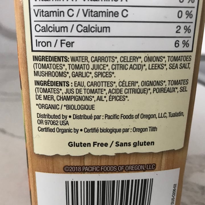 photo of Pacific Foods Organic Vegetable Broth shared by @whatname on  28 Jun 2021 - review