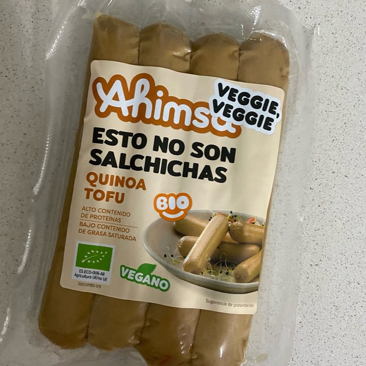 photo of Ahimsa Esto no son salchichas seitan y tofu shared by @saradoval on  25 Oct 2021 - review