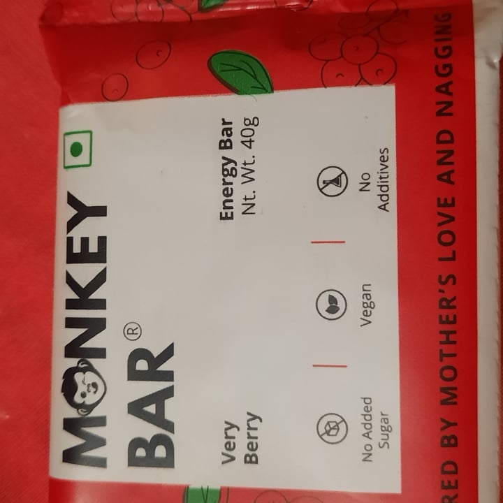 photo of Monkey Bar Very Berry Energy Bar shared by @anweshagoel on  29 Sep 2022 - review