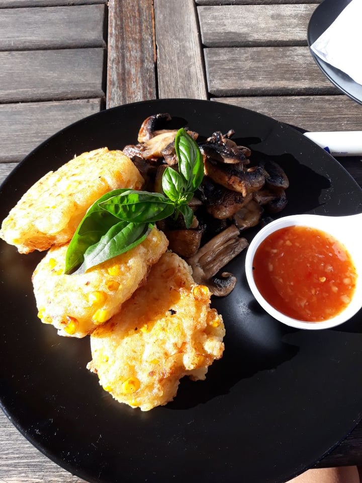 photo of Pure Café Corn Fritters shared by @thecuriousamateur on  02 Jul 2019 - review