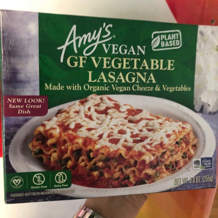 photo of Amy’s Vegan Lasagna shared by @jappeline on  18 Jul 2021 - review