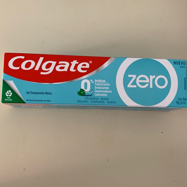 photo of Colgate Zero Toothpaste Clear Gel Peppermint shared by @pollyrossetti on  01 Oct 2021 - review