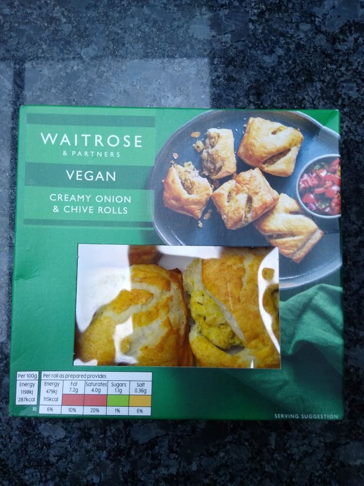 photo of Waitrose Creamy Onion and Chive rolls shared by @iainbru on  09 Mar 2020 - review