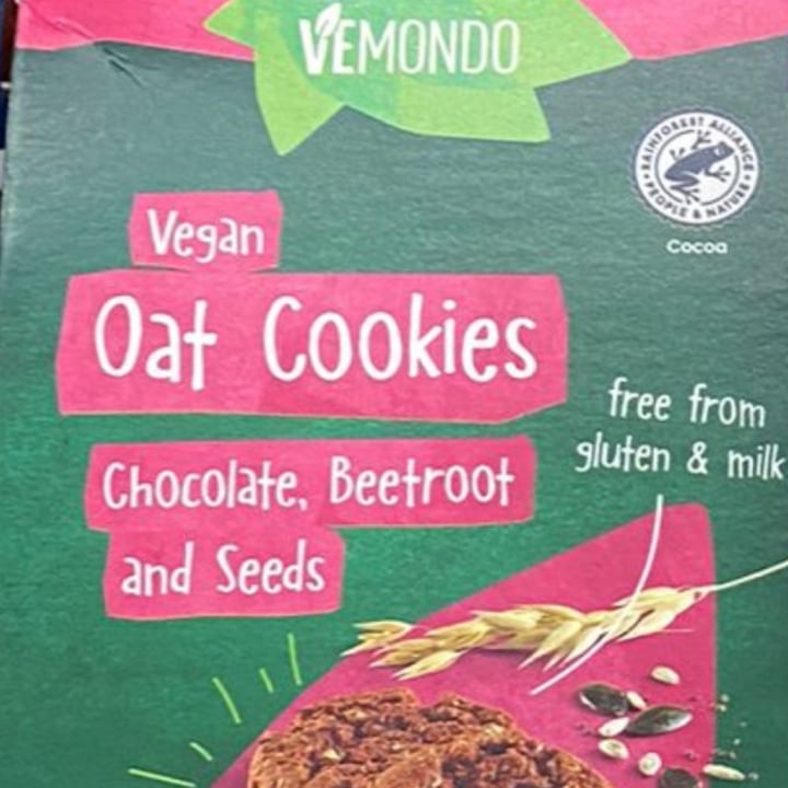 photo of Vemondo Vegan Oat Cookies Chocolate, Beetroot and Seeds shared by @kys97 on  28 Mar 2022 - review
