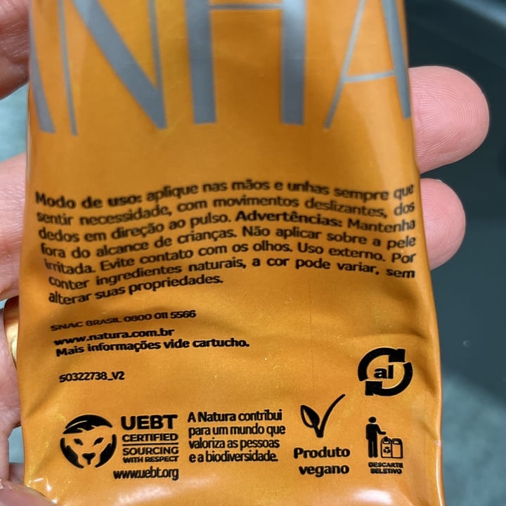 review photo of Natura Creme para as mãos shared by @febritto on 11 Jul 2022 - review
