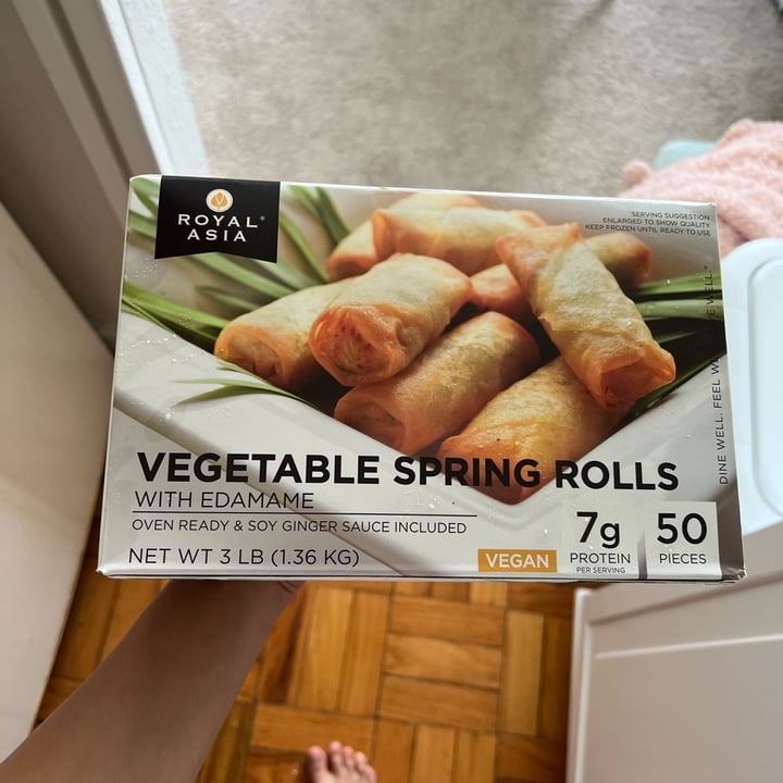 photo of Royal Asia Vegetable Spring Rolls With Edamame shared by @jessycadasilveira on  02 Jun 2022 - review
