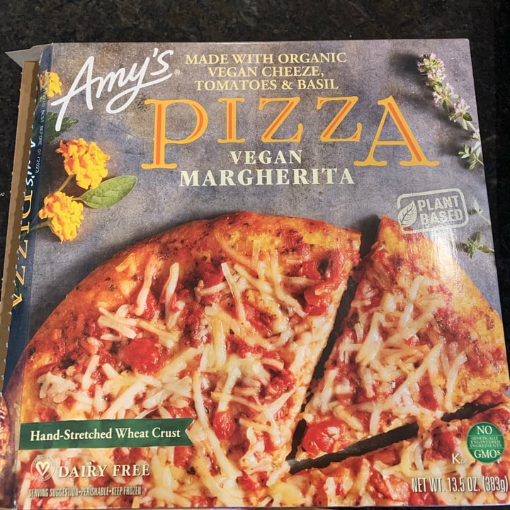 review photo of Amy’s Pizza Vegan Margherita shared by @khart24 on 01 Mar 2021 - review