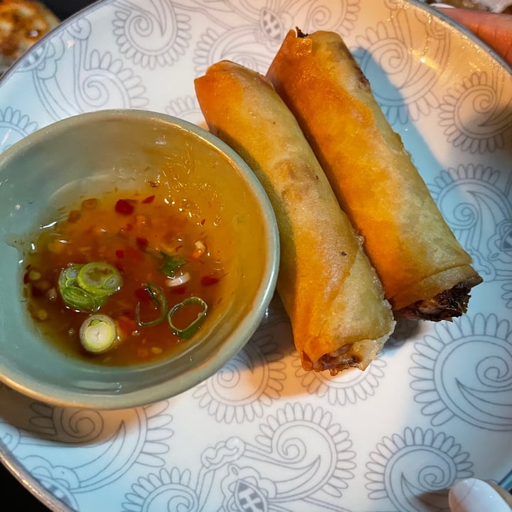 photo of Momo Ando Spring rolls stir fried greens shared by @jethrotait on  27 May 2021 - review