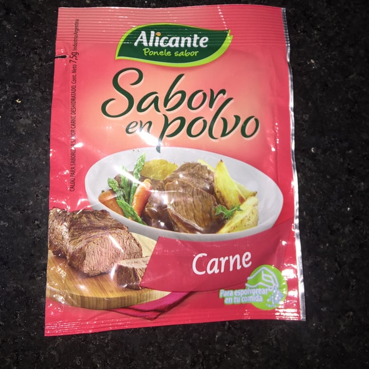 photo of Alicante Sabor en Polvo Carne shared by @malucasali on  26 Oct 2020 - review