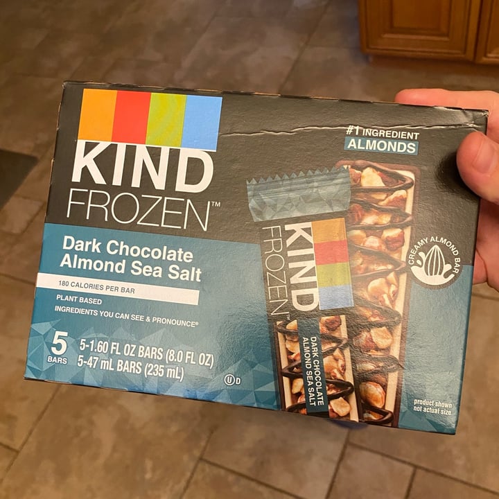 photo of KIND Frozen - Dark Chocolate Almond Sea Salt shared by @pherz on  09 Mar 2021 - review