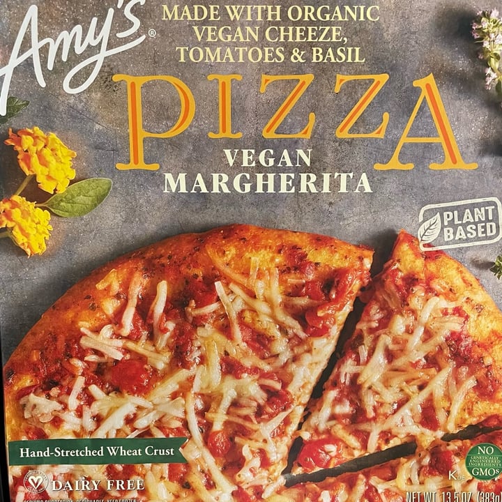 photo of Amy’s Amy’s Vegan Margherita Pizza shared by @veggietable on  02 Nov 2022 - review