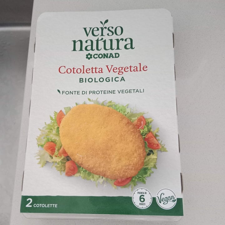 photo of Verso Natura Conad Veg Cotoletta Vegetale Biologica shared by @elisacasadei on  15 Jul 2022 - review