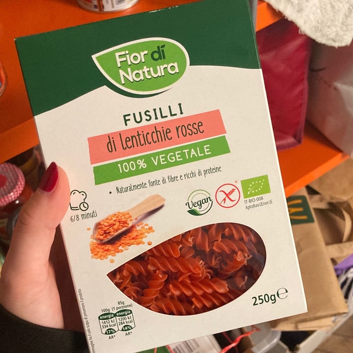 photo of Fior di Natura Fusilli Di Lenticchie Rosse shared by @rossigiulia on  17 Mar 2022 - review