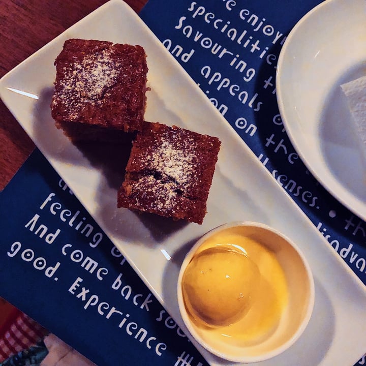 photo of HAVEN Training Restaurant Vegan Spiced Carrot Cake with Passionfruit Sorbet shared by @sazzie on  24 Dec 2019 - review