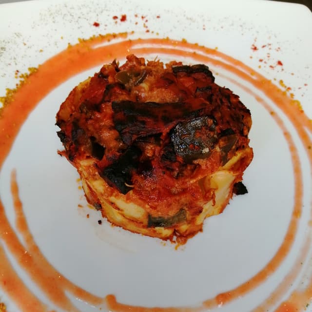 Photo of the dish “Paccheri al forno con polpettine di melanzane alla siciliana”