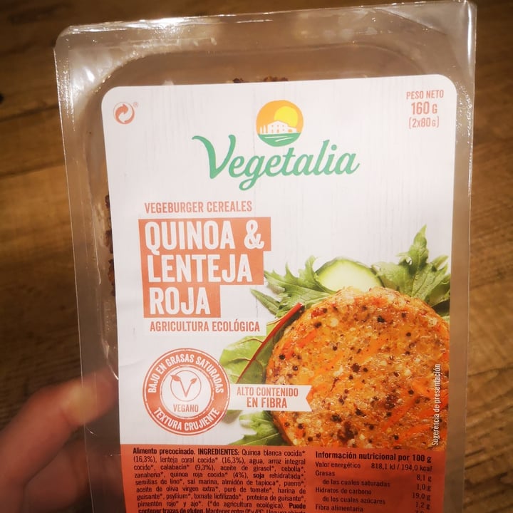 review photo of Vegetalia Quinoa & Lenteja Roja shared by @annacasca on 26 Mar 2022 - review