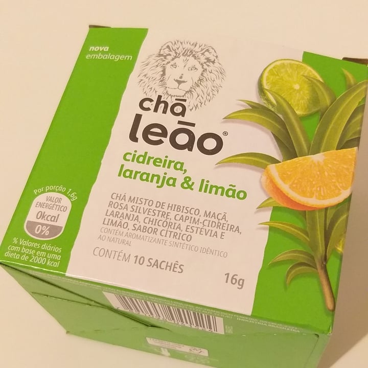 review photo of Chá Leão Cha De Cidreira, Laranja E Limao shared by @corupasc on 28 Aug 2022 - review
