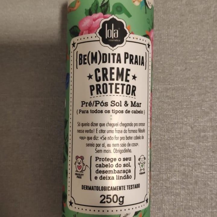 photo of Lola Cosmetics Creme Protetor Pré / Pos Sol E Mar shared by @jutamanini on  04 May 2022 - review